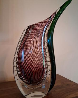 Vaso Rosenthal vetro sommerso "Goccia di rugiada"