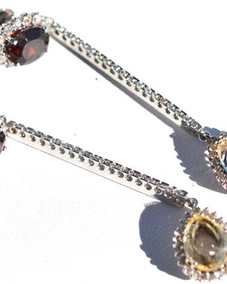 Orecchini Oro 18kt bianco 114 Diamanti          "