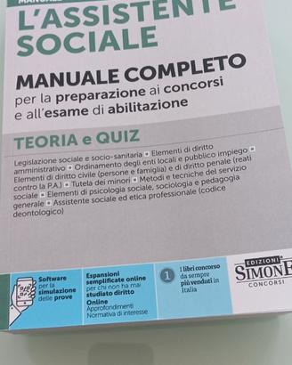 Manuale L'assistente sociale teoria e quiz