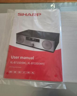 Radio Sharp XL-B715D (WH) – DAB+, CD e Bluetooth