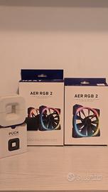 Kit 3 Ventole NZXT rgb + controller + stand cuffie