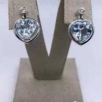 ORECCHINI ORO 18kt. DIAMANTI e CUORI