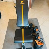 Panca inclinata  e manubri