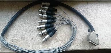 Cavo D25 XLRF Sub D 25