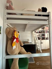 Letto una piazza e mezza a soppalco