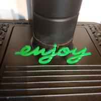 Scritta ENJOY Slide Design 