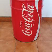 Sgabello contenitore CocaCola vintage