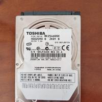 Hard disk disco rigido Toshiba sata 2.5 da 250GB