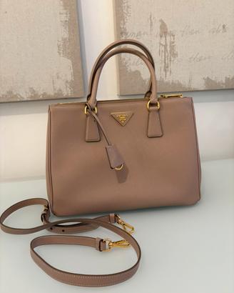 Borsa Prada Galleria pelle Saffiano color cipria
