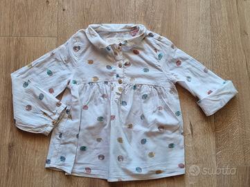 Camicia cotone leggero Zara tg 2/3 anni porcospino