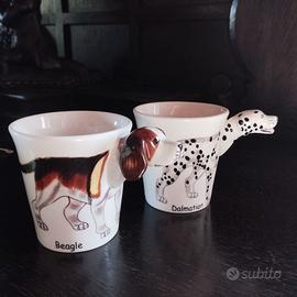 Coppia Tazze Mug 3D Cani (Beagle e Dalmata) - Dipi