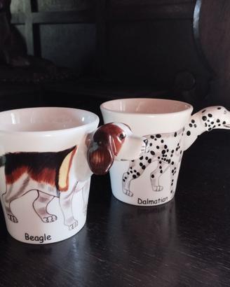 Coppia Tazze Mug 3D Cani (Beagle e Dalmata) - Dipi