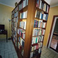 Libreria 5 scaffali  in legno + 700 libri