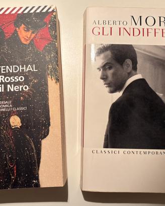 2 libri classici: Moravia + Stendhal