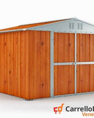 Box struttura lamiera Acciaio 327x307 fin legno