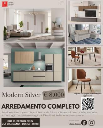 Arredamento completo Modern Silver