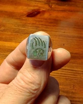 Anello argento e turchese