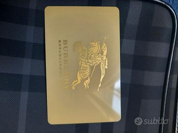 Trousse da viaggio uomo motivo a quadri Burberry