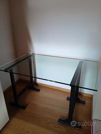 Piano tavolo in vetro