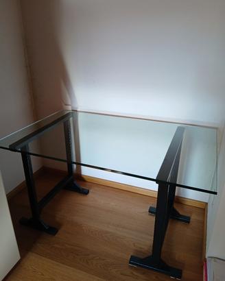 Piano tavolo in vetro