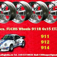 4 pz. cerchi Porsche Fuchs 6x15 ET36 356 C SC 911