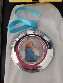 Medaglione Madonna argento nascita