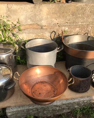 Pentola pressione alluminio 16 litri rame