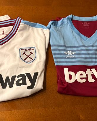 Coppia Maglie Jersey West Ham 2019/20 Umbro Tg XL