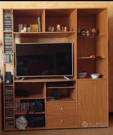 Libreria+scrivania e mobile porta tv
