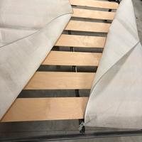 Rete matrimoniale con doghe in legno