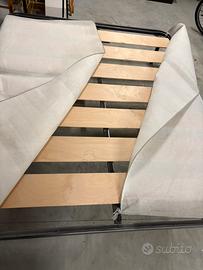 Rete matrimoniale con doghe in legno