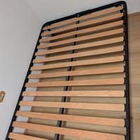 Rete letto doghe in legno 140x200cm altezza 35cm