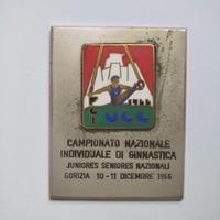 Targhetta 1966 - Campionato Ginnastica Gorizia