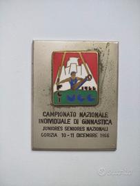 Targhetta 1966 - Campionato Ginnastica Gorizia