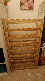 Cantinetta Vino in legno 54 bottiglie 