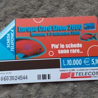 scheda telefonica EUROPA CARD SHOW 2000