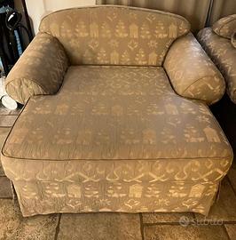 Coppia di Chaise Longue con tessuti pregiati coro