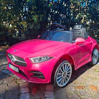 auto elettrica mercedes per bambina con accessori