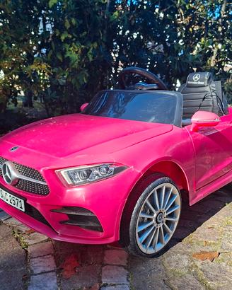 auto elettrica mercedes per bambina con accessori
