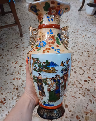 Vaso Vintage Stile Satsuma 29cm a Palermo