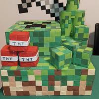 torta scenografica  Minecraft 