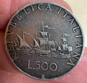Caravella 500 lire argento