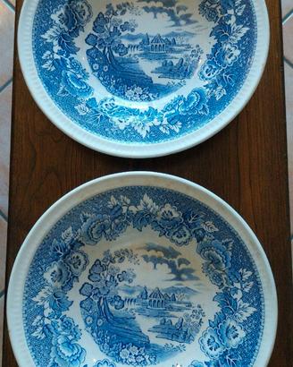 piatti antichi fondi ceramica inglese royal swan