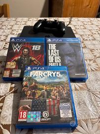 Ps4 slim 500gb+3 giochi