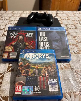 Ps4 slim 500gb+3 giochi