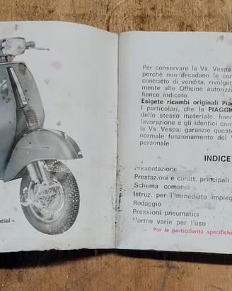 libretto uso e manutenzione Vespa 50 Special  1979