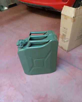 Tanica in acciaio da 20 litri per carburanti omolo