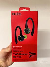 Cuffiette sportive sbs wireless NUOVE