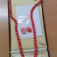 Collana in corallo rosso Cerasuolo + 2 orecchini