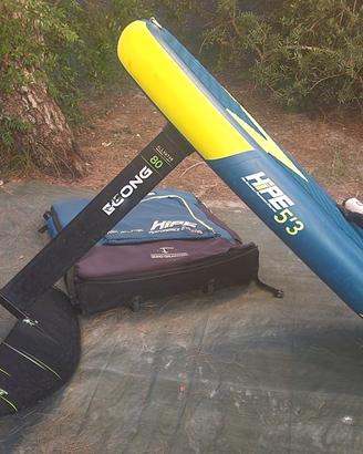 Set Wing Foil GONG: Tavola HIPE 5'3 (110L) + FOIL